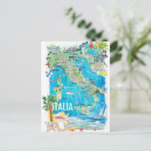 Geïllustreerde Reisgids Italië Briefkaart (Staand voorkant)