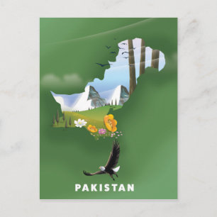 Geïllustreerde reisgids van Pakistan. Briefkaart