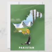 Geïllustreerde reisgids van Pakistan. Kaart (Voorkant)