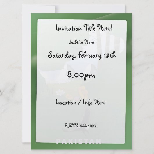 Geïllustreerde reisgids van Pakistan. Kaart (Achterkant)