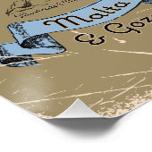 Geïllustreerde reiskaart Malta Perfect Poster (Hoek)