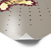 Geïllustreerde reiskaart van Engeland Foto Afdruk (Hoek)