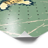 Geïllustreerde reiskaart van Engeland Foto Afdruk (Hoek)