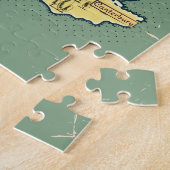 Geïllustreerde reiskaart van Engeland Legpuzzel (Zijkant)
