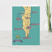 Geïllustreerde reiskaart van Gibraltar (Voorkant)