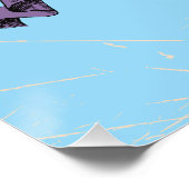 Geïllustreerde reiskaart van Hawaï Perfect Poster (Hoek)