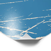 Geïllustreerde reiskaart van India Foto Afdruk (Hoek)