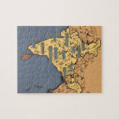 Geïllustreerde reiskaart van India Legpuzzel (Horizontaal)