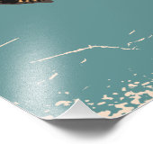 Geïllustreerde reiskaart van Italië Foto Afdruk (Hoek)