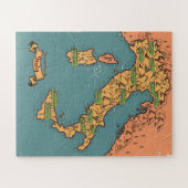 Geïllustreerde reiskaart van Italië Legpuzzel (Horizontaal)