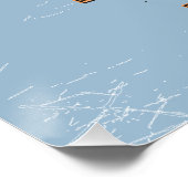 Geïllustreerde reiskaart van Schotland Perfect Poster (Hoek)