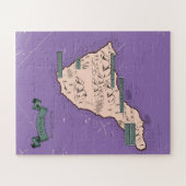 Geïllustreerde reisplattegrond van Tenerife Legpuzzel (Horizontaal)