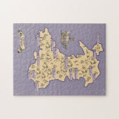Geïllustreerde reisplattegrond van Wales Legpuzzel (Horizontaal)