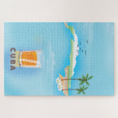 Geïllustreerde reisposter van Cuba Legpuzzel (Horizontaal)