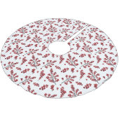 Geïllustreerde rode Holly bessen Kerstboom Rok (Gekanteld)