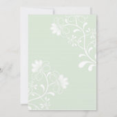 Geïllustreerde Rozen & Butterfly Spring Wedding Kaart (Achterkant)