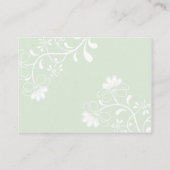 Geïllustreerde Rozen & vlinderveer RSVP Informatiekaartje (Achterkant)