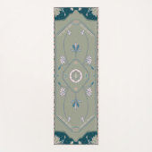 Geïllustreerde Sage Area Rug Yogamat (Voorkant)