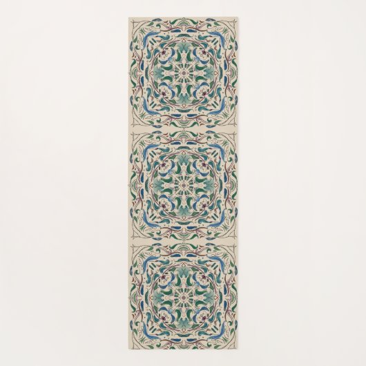 Geïllustreerde Sage Vloerkleed  Yogamat (Achterkant)