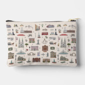 Geïllustreerde Savannah-herinneringstas voor reize Etui (Achterkant)