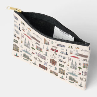 Geïllustreerde Savannah-herinneringstas voor reize Etui