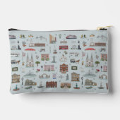Geïllustreerde Savannah-herinneringstas voor reize Etui (Achterkant)