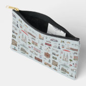 Geïllustreerde Savannah-herinneringstas voor reize Etui (Open)
