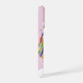 Geïllustreerde Schattigee vrouw meisje Rainbow gep iPhone Hoesje (Rechterkant)