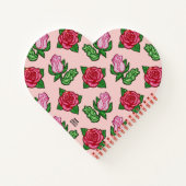 Geïllustreerde Sequin Rozen Notitieboek (Achterkant)