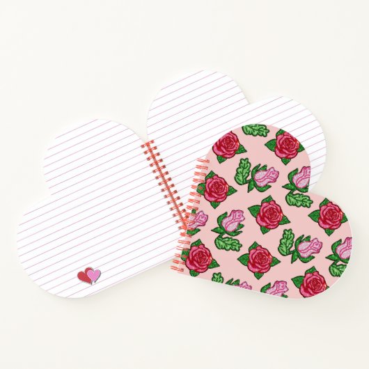 Geïllustreerde Sequin Rozen Notitieboek (Binnen)