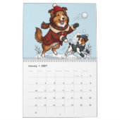 Geïllustreerde Sheltie Kalender (Jan 2027)