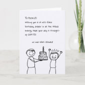 Geïllustreerde Sketch GenZ Rizz Grappige Verjaarda Kaart (Voorkant)