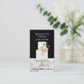 Geïllustreerde Taart Ontwerper Wedding Events Plan Visitekaartje (Staand voorkant)