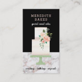 Geïllustreerde Taart Ontwerper Wedding Events Plan Visitekaartje (Voorkant)