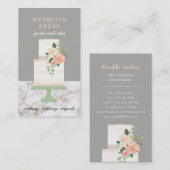 Geïllustreerde Taart Ontwerper Wedding Events Plan Visitekaartje (Voorkant / Achterkant)