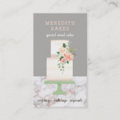 Geïllustreerde Taart Ontwerper Wedding Events Plan Visitekaartje (Voorkant)