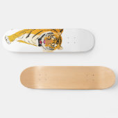 geïllustreerde tijger skateboard (Horizontaal)