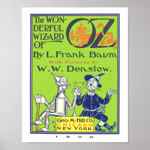 Geïllustreerde titelpagina van The Wonderful Wizar Poster
