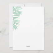 Geïllustreerde tropische kerstpalm feestdagenkaart (Achterkant)