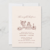 Geïllustreerde uitnodigingen voor het diner (Voorkant)