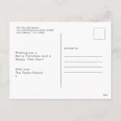 Geïllustreerde unieke Noordpool kaart Vrolijk kers (Achterkant)