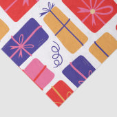 Geïllustreerde vakantie Cadeaus kerst Tissuepapier (Detail)