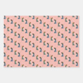 Geïllustreerde Verheugende Engelen Kerstvakantie Inpakpapier Vel (Voorkant 2)