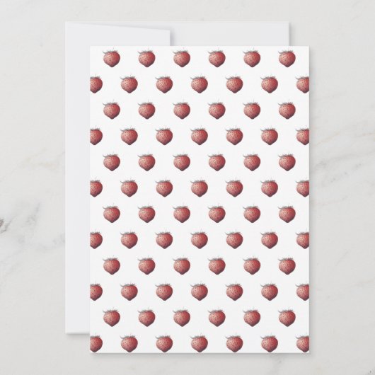 Geïllustreerde verjaardagsfeestje van Berry Sweet  Kaart (Achterkant)