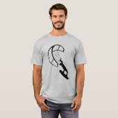 Geïllustreerde vlieger Surfer T-shirt (Voorkant volledig)