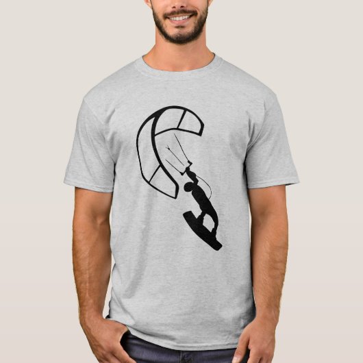 Geïllustreerde vlieger Surfer T-shirt (Voorkant)