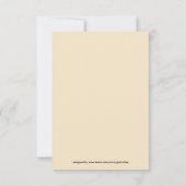  Geïllustreerde Vlinderkunst Flat Note Kaart (Achterkant)