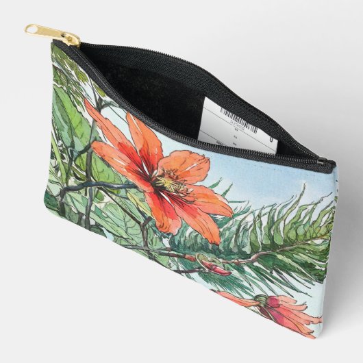 Geïllustreerde Waterverf Botanisch Sinaasappel Blo Etui (Open)