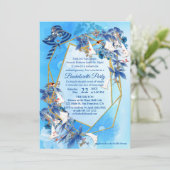 Geïllustreerde Waterverf Moon-flower Bachelorette Kaart (Staand voorkant)