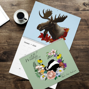 Geïllustreerde Wilde Dieren Kalender 2026